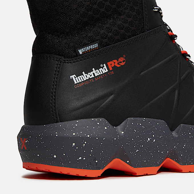 Mens Morphix 6 Waterproof Composite Toe Work Boot TBL Black Leather ALT7