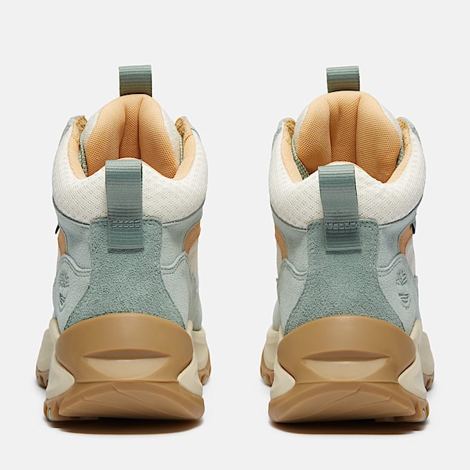 Womens Mt Maddsen Peak Waterproof Hiking Boot TBL Light Green Suede ALT5