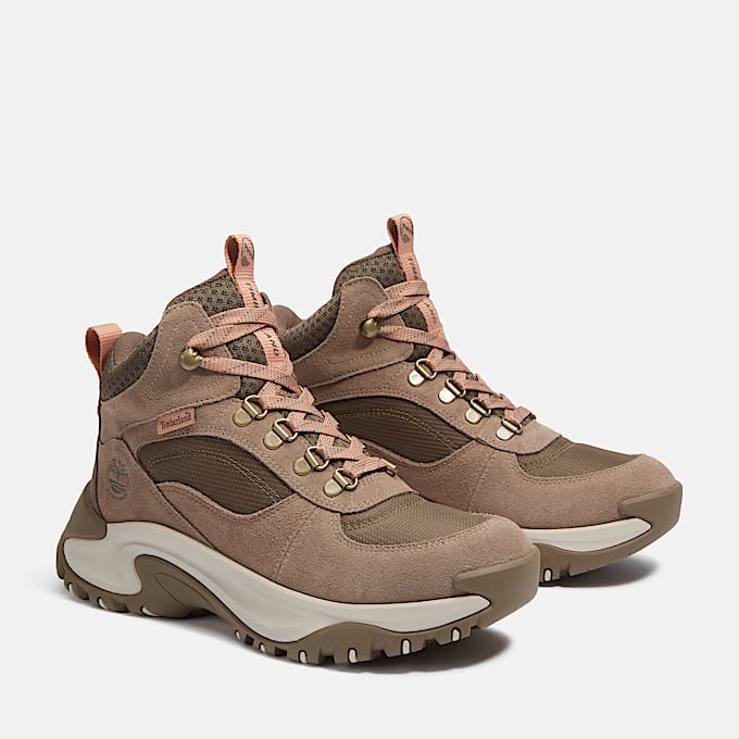 Womens Mt Maddsen Peak Waterproof Hiking Boot TBL Taupe Suede ALT4