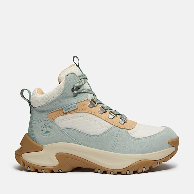 Womens Mt Maddsen Peak Waterproof Hiking Boot TBL Light Green Suede HERO