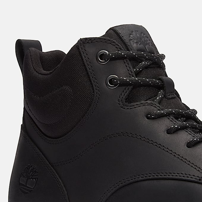 Mens Parker Street HighTop Sneaker TBL Black FullGrain ALT7