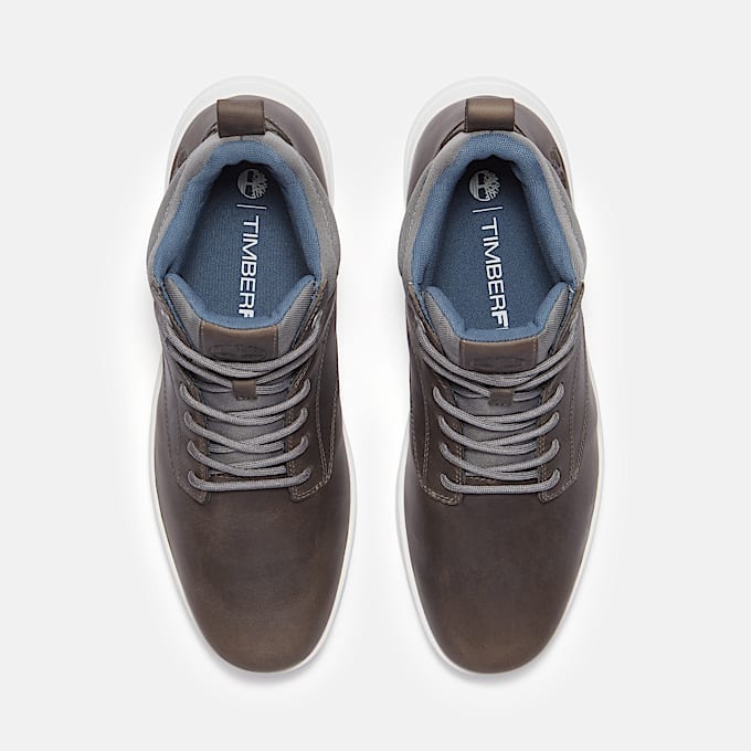 Mens Parker Street HighTop Sneaker TBL Dark Grey FullGrain ALT2