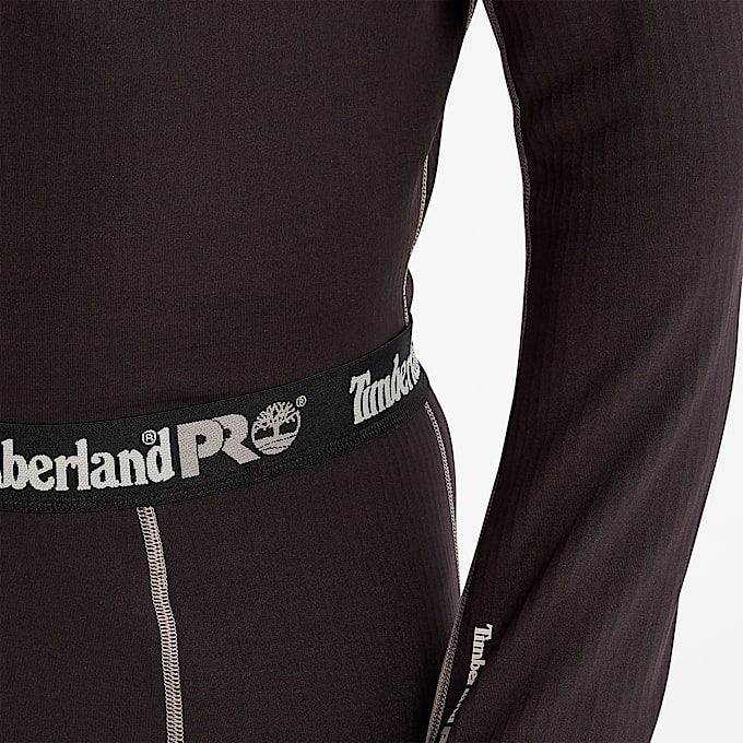 Pantalon thermique Timberland PRO Skim Coat trs chaud pour hommes TBL Noir de jais ALT4