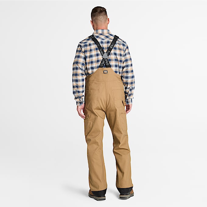 Mens Timberland PRO Ironhide Flex Bib Overall TBL Dark Wheat ALT9