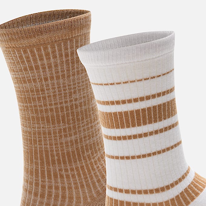 Womens Novelty 2Pack Crew Sock TBL Olive Heather ALT2