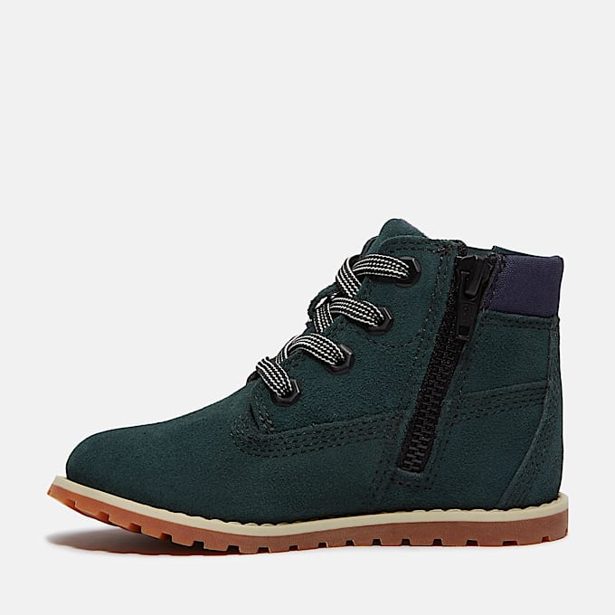Toddler Pokey Pine Boot TBL Dark Green Suede ALT6