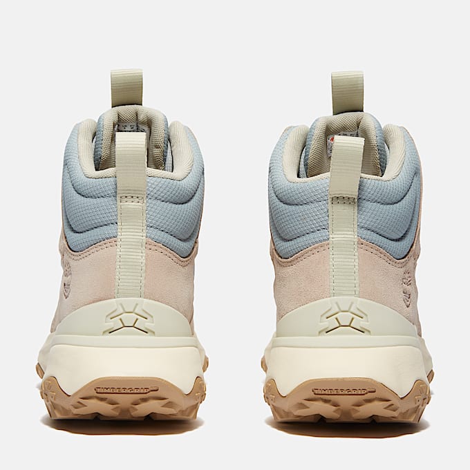 Womens Motion Access Mid Waterproof Sneaker TBL Light Beige Suede ALT5