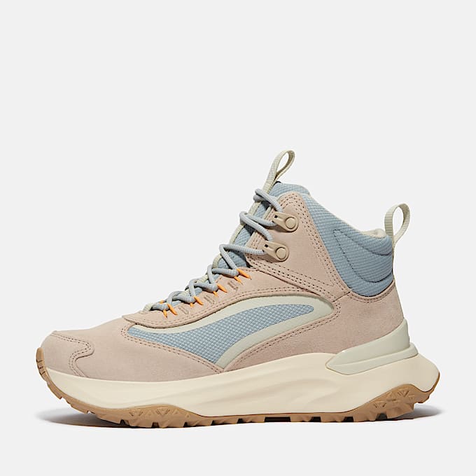 Womens Motion Access Mid Waterproof Sneaker TBL Light Beige Suede ALT6