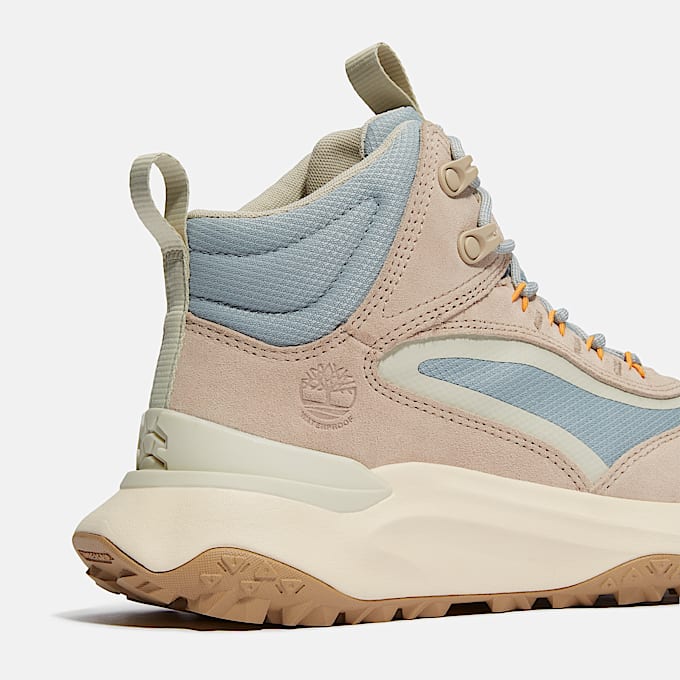 Womens Motion Access Mid Waterproof Sneaker TBL Light Beige Suede ALT7