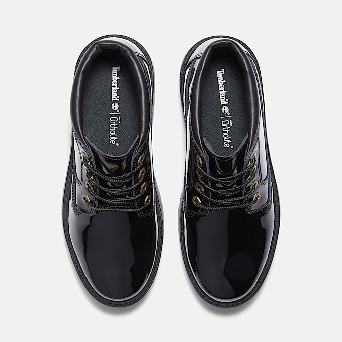 Women's Patent Leather Stone Street Platform Chukka