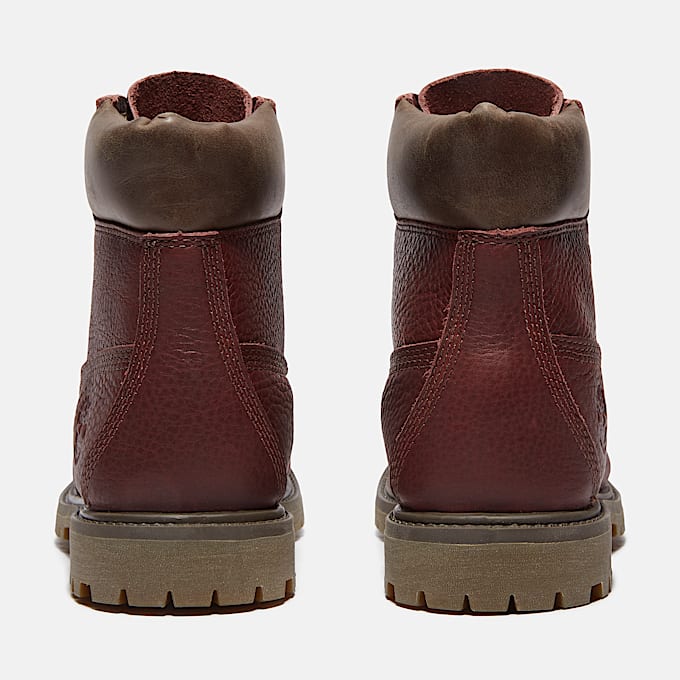 Womens Timberland Premium 6Inch Waterproof Boot TBL Burgundy FullGrainDark Brown ALT5