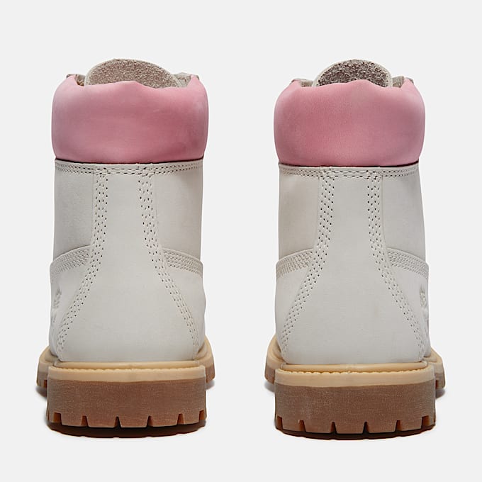 Womens Timberland Premium 6Inch Waterproof Boot TBL Natural NubuckPink ALT5