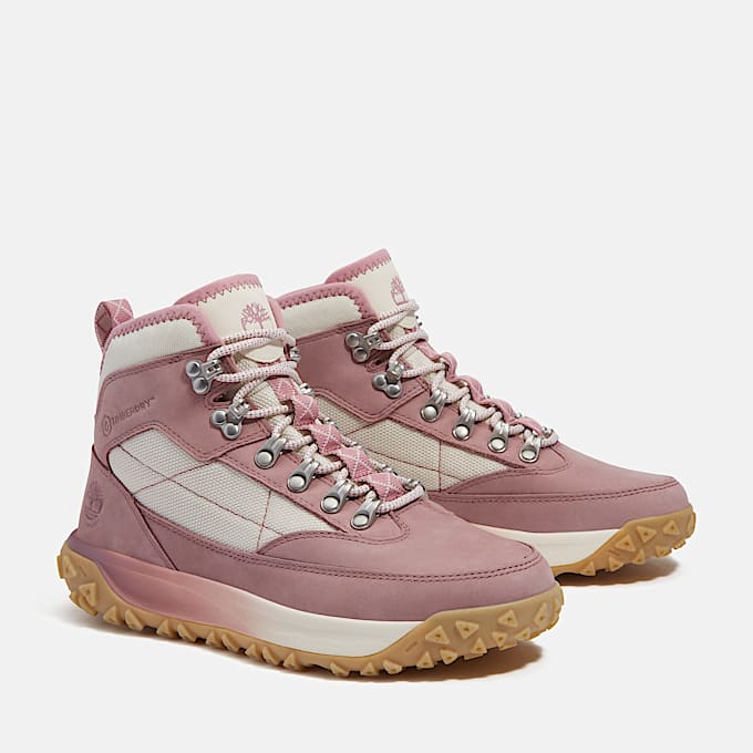 Womens GreenStride Motion 6 Waterproof Sneaker TBL Medium Pink Nubuck ALT4