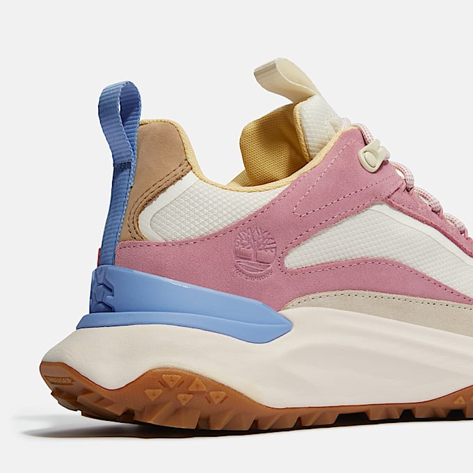 Womens Motion Access Waterproof Sneaker TBL White MeshPink ALT7