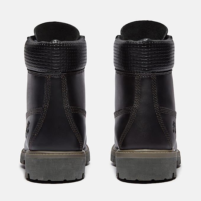 Botte impermable Timberland Premium 6Inch pour hommes TBL Cuir pleine fleur noirBrun fonc ALT5