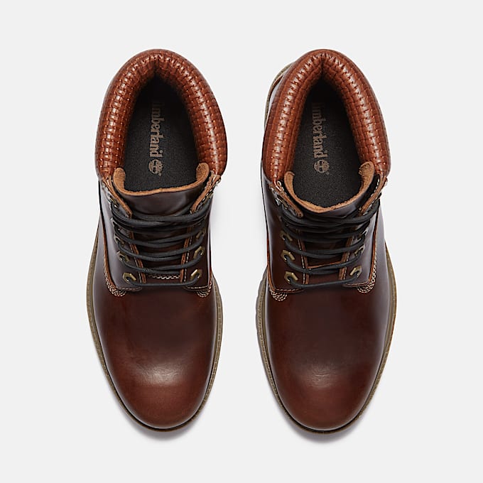 Mens Timberland Premium 6Inch Waterproof Boot TBL Brown FullGrainBlack ALT2