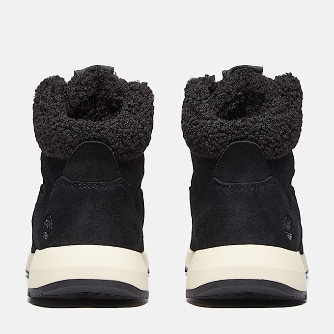 Womens Retro Swift HighTop Sneaker TBL Black Suede ALT5