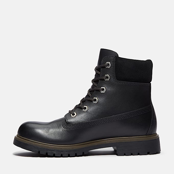 Womens Timberland 25 6Inch Waterproof Boot TBL Black FullGrain ALT6