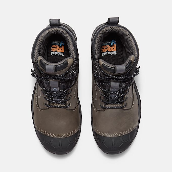 Mens Boondock Ultralight 6 Composite Toe Waterproof Work Boot TBL Grey FullGrainBlack ALT2