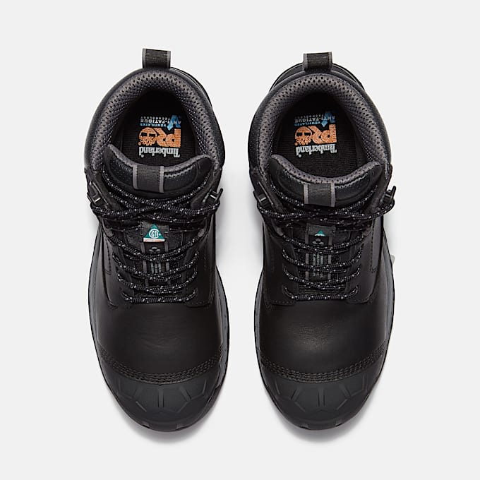 Mens Boondock Ultralight CSA 6 Composite Toe Waterproof Work Boot TBL Black FullGrainGrey ALT2