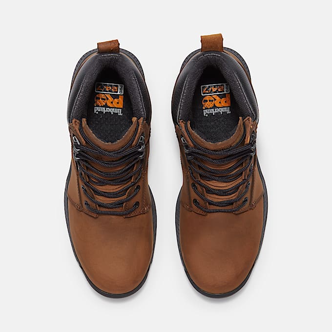 Mens Montauk 6 Steel Toe Waterproof Work Boot TBL Medium Brown FullGrain ALT2