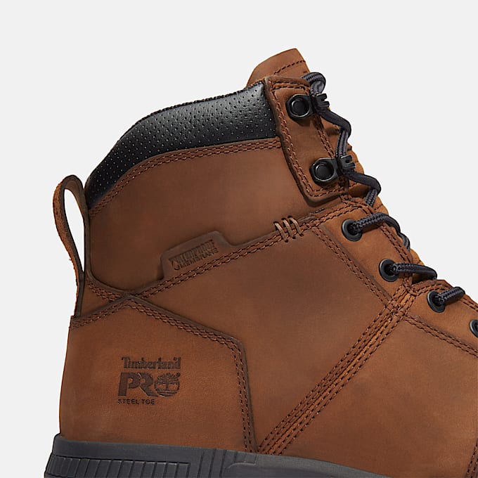 Mens Montauk 6 Steel Toe Waterproof Work Boot TBL Medium Brown FullGrain ALT7