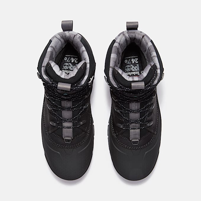 Botte de travail impermable et isotherme Siberian 8 po  embout en composite pour hommes TBL Cuir pleine fleur noir ALT2