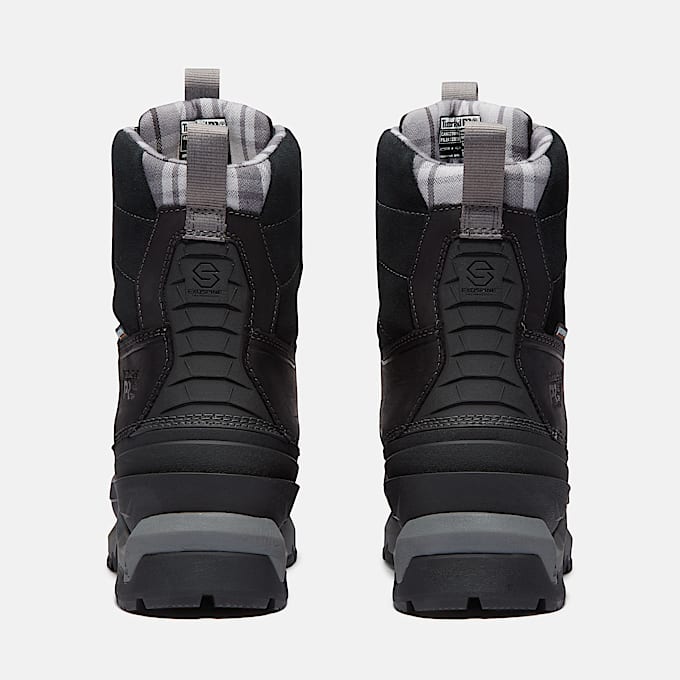 Botte de travail impermable et isotherme Siberian 8 po  embout en composite pour hommes TBL Cuir pleine fleur noir ALT5