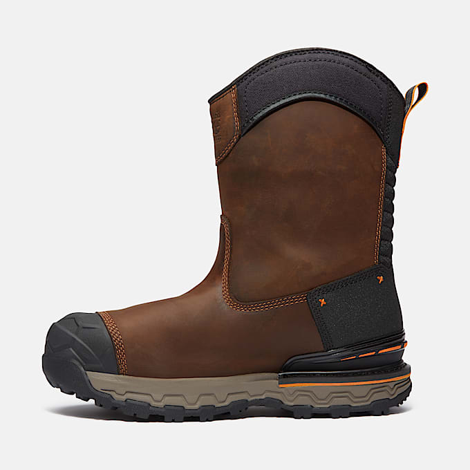 Mens Boondock Ultralight PullOn Composite Waterproof Work Boot TBL Medium Brown FullGrain ALT6