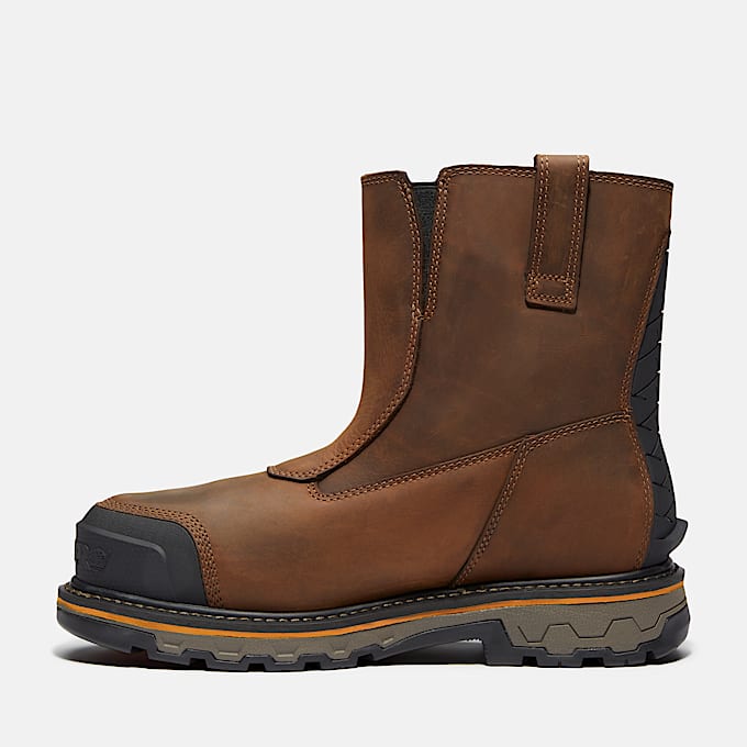 Botas de trabajo True Grit Chelsea Waterproof para hombre con puntera blanda TBL Marrn medio grano completo ALT6