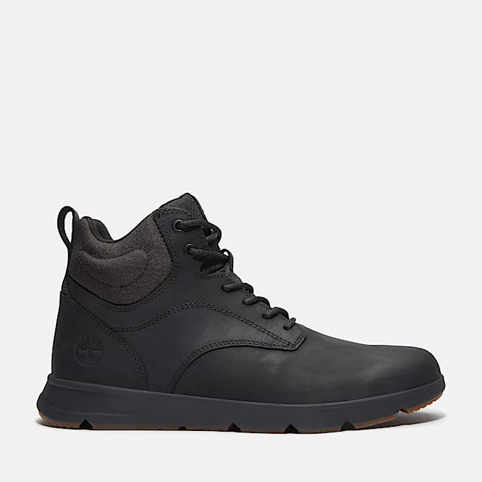 Mens Parker Street HighTop Sneaker TBL Black FullGrain HERO