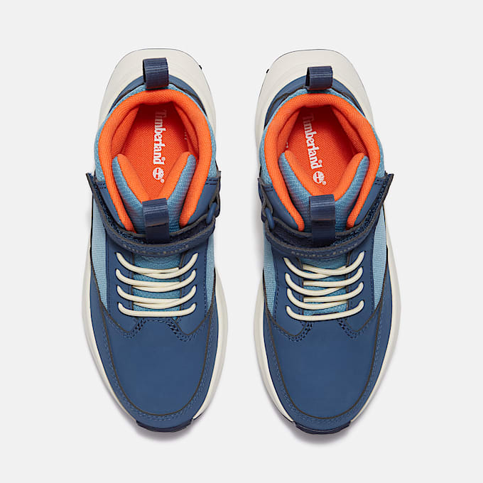 Youth Motion Access Mid HookandLoop Sneaker TBL Medium Blue Mesh ALT2