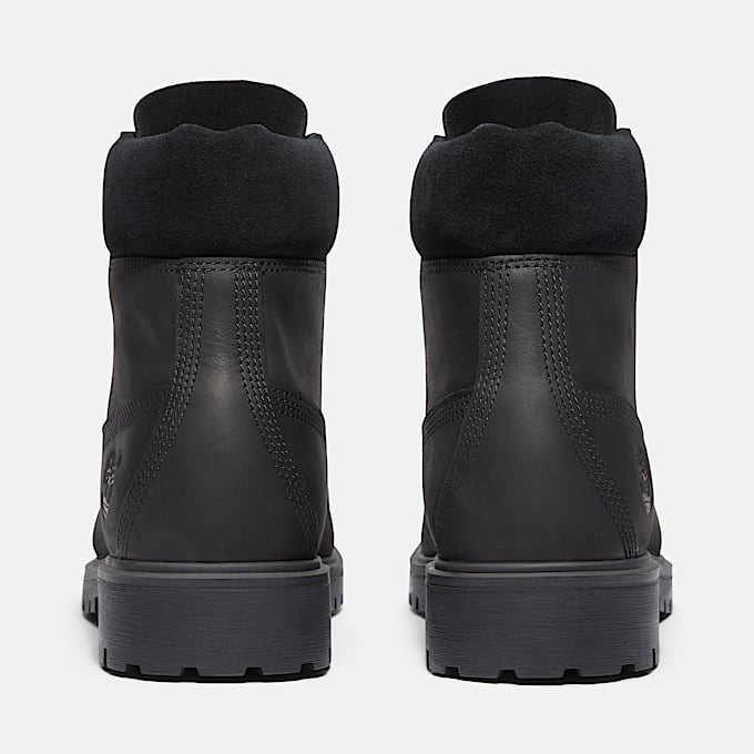 Mens Timberland 25 6Inch Waterproof Boot TBL Black FullGrain ALT5