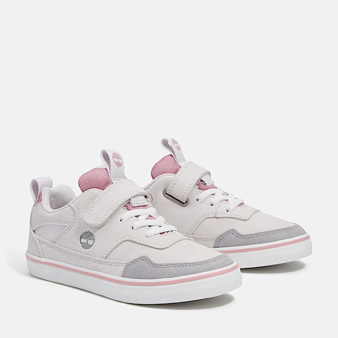 Sneakers con velcro Stone Jump para jvenes TBL Gamuza gris claro ALT4