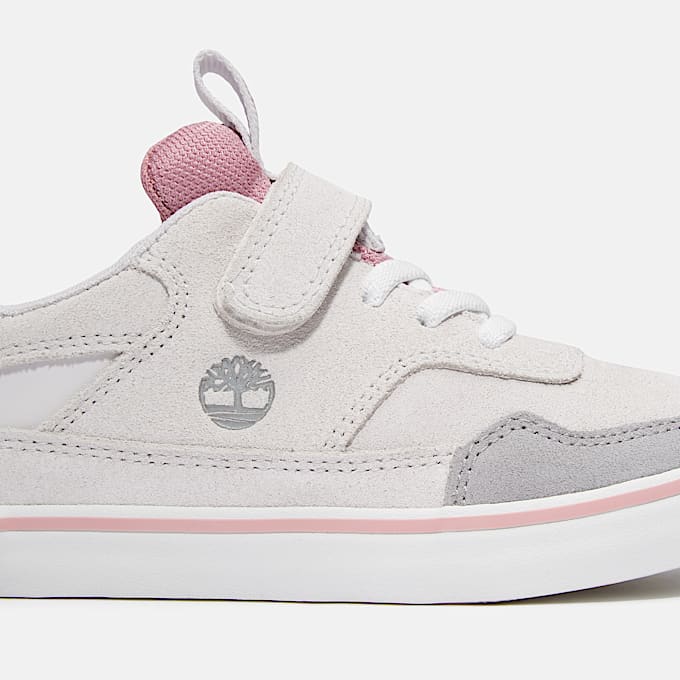 Sneakers con velcro Stone Jump para jvenes TBL Gamuza gris claro ALT7