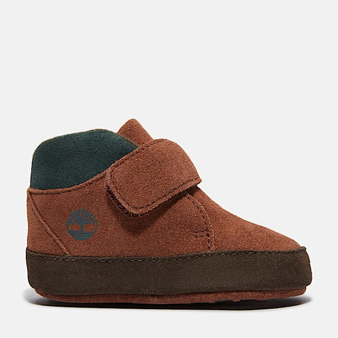 Infant Suede Crib Bootie TBL Brown Suede HERO