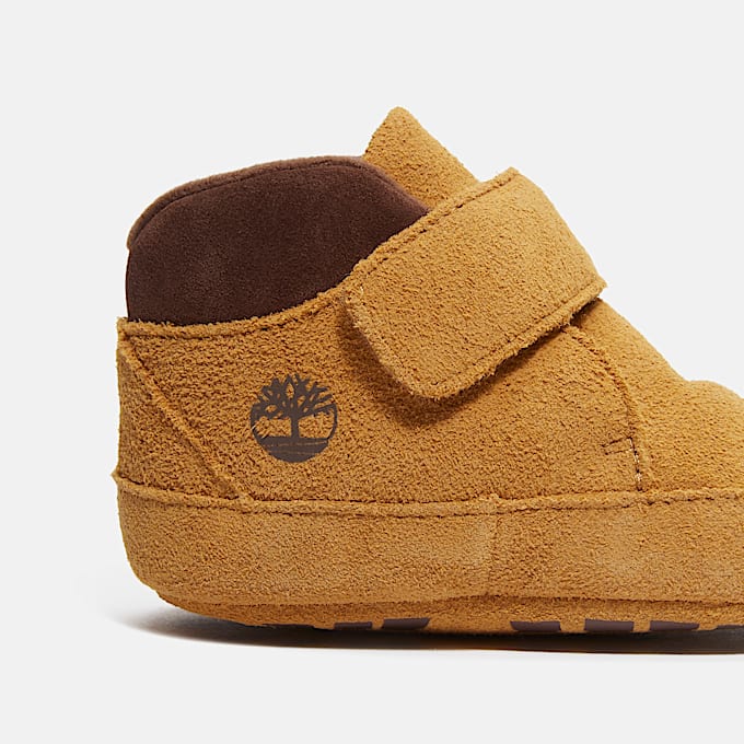 Infant Crib Bootie TBL Wheat Suede ALT7