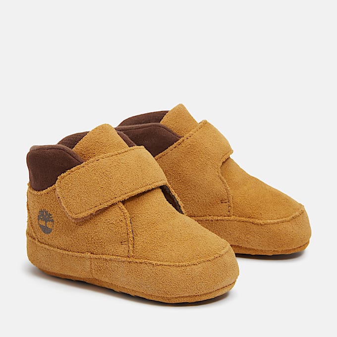 Infant Crib Bootie TBL Wheat Suede ALT4
