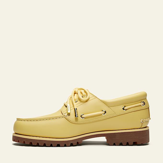 Timberland and Jacquemus 3Eye Lug Boat Shoe TBL Yellow FullGrain ALT6