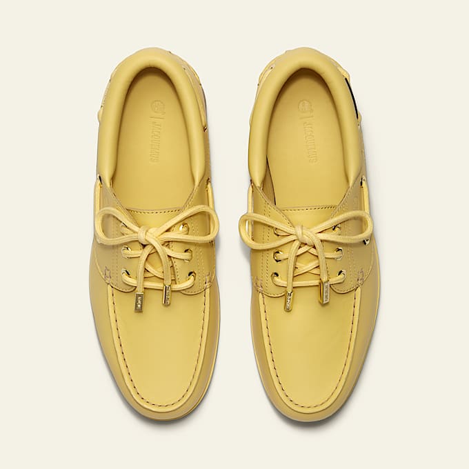 Timberland and Jacquemus 3Eye Lug Boat Shoe TBL Yellow FullGrain ALT2