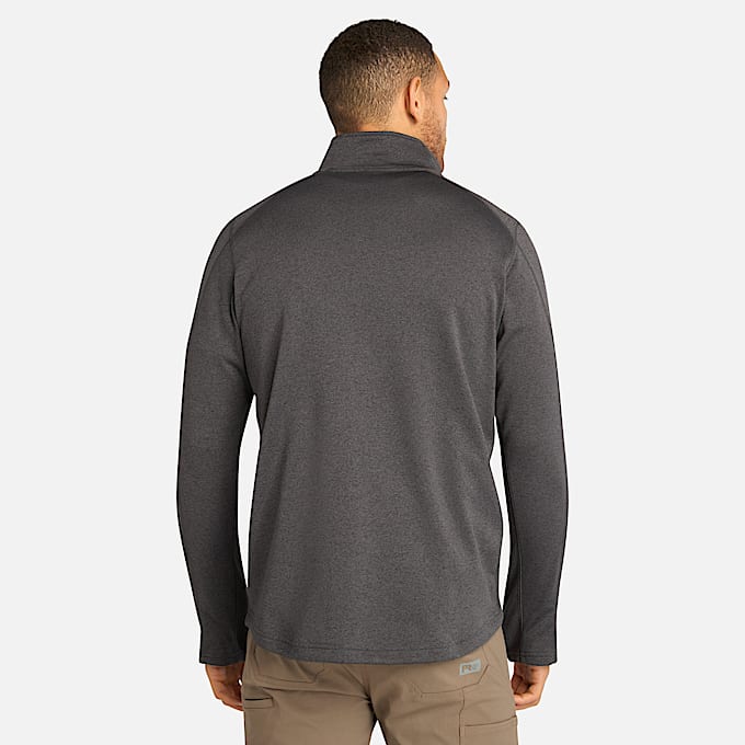 Mens Timberland PRO Understory QuarterZip Fleece Shirt TBL Dark Charcoal Heather ALT9