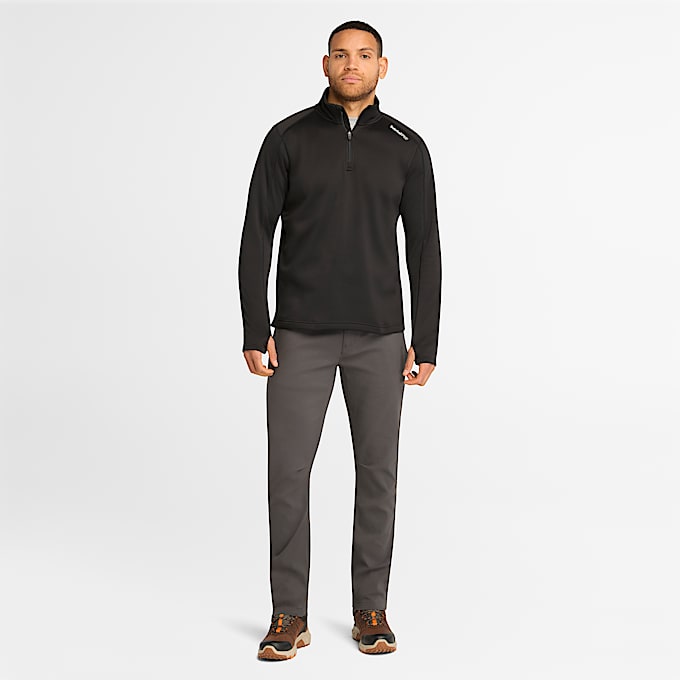 Mens Timberland PRO Understory QuarterZip Fleece Shirt TBL Jet Black ALT1