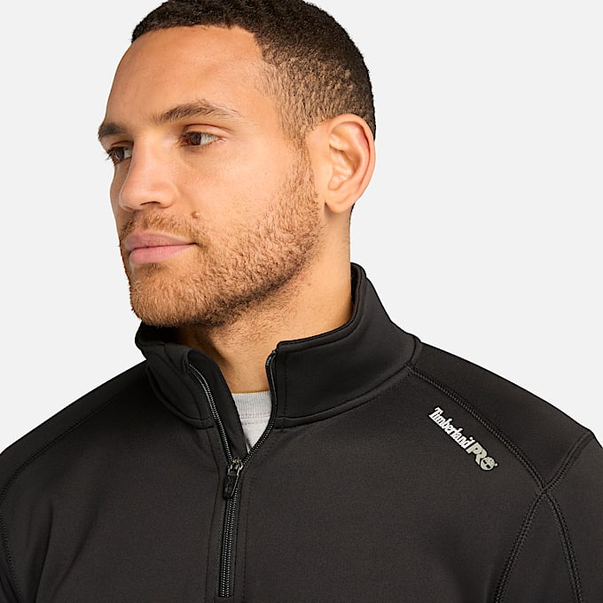 Mens Timberland PRO Understory QuarterZip Fleece Shirt TBL Jet Black ALT2