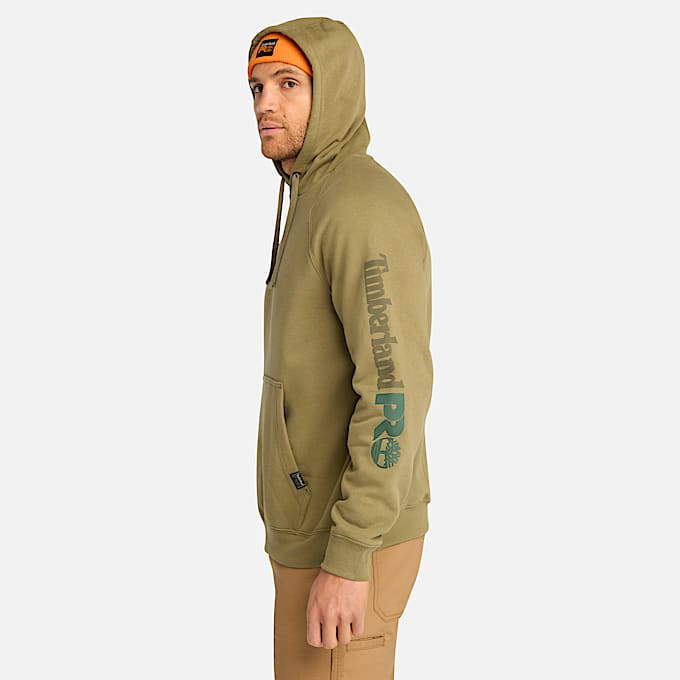 Mens Timberland PRO Hood Honcho Sport Hoodie TBL Burnt Olive Tonal ALT8