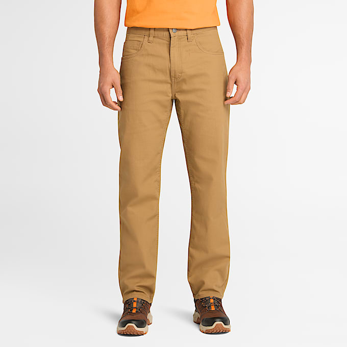 Mens Timberland PRO Ironhide Flex Canvas Work Pant TBL Dark Wheat HERO