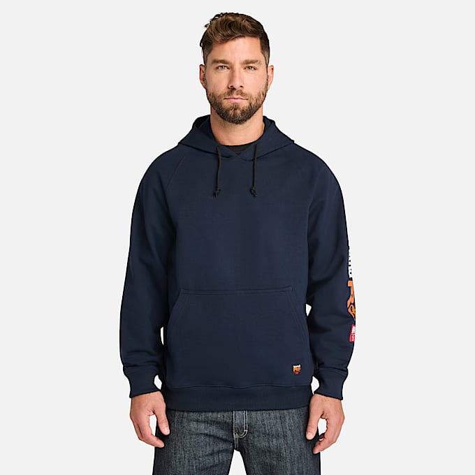 Mens Timberland PRO Hood Honcho FlameResistant Pullover Hoodie TBL Navy HERO