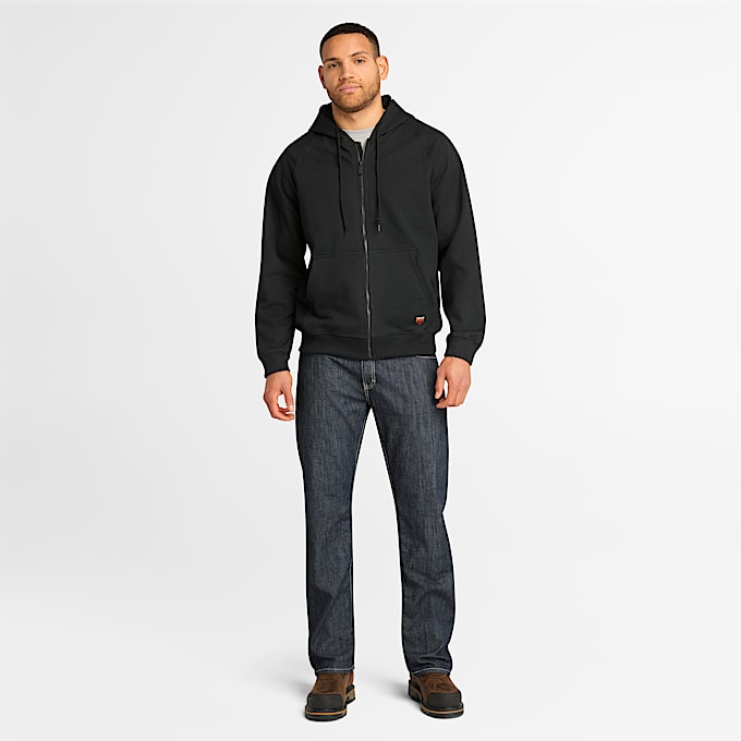 Mens Timberland PRO Hood Honcho FlameResistant FullZip Hoodie TBL Black ALT1