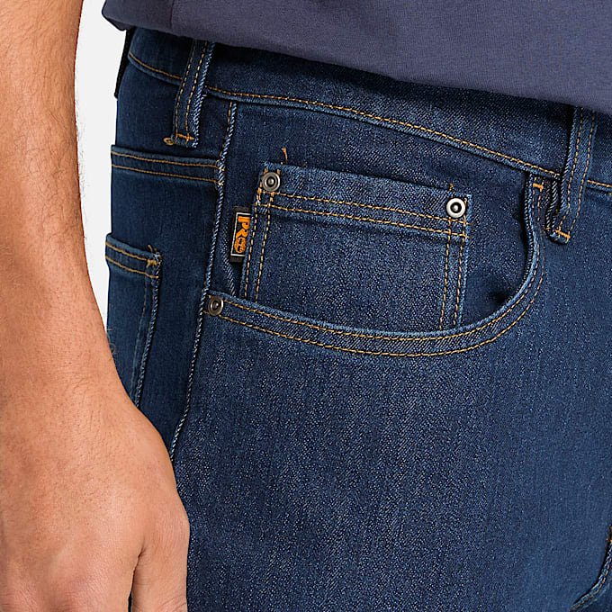 Mens Timberland PRO Ballast Flex Denim Carpenter Jeans TBL Dark Wash ALT3