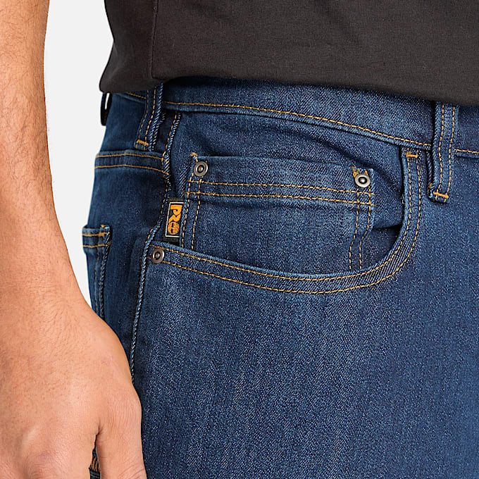 Jeans carpenter para hombre Ballast Flex Denim Atlticos TBL Lavado oscuro ALT3