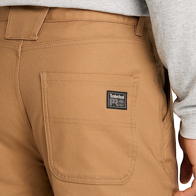 Mens Timberland PRO GritFlex AthleticFit Flex Canvas Pant TBL Dark Wheat ALT2